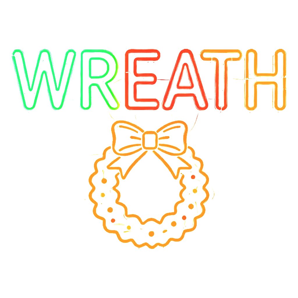 Christmas Neon Template 10