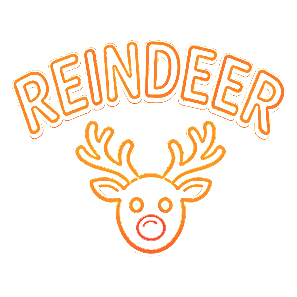 Christmas Neon Template 3