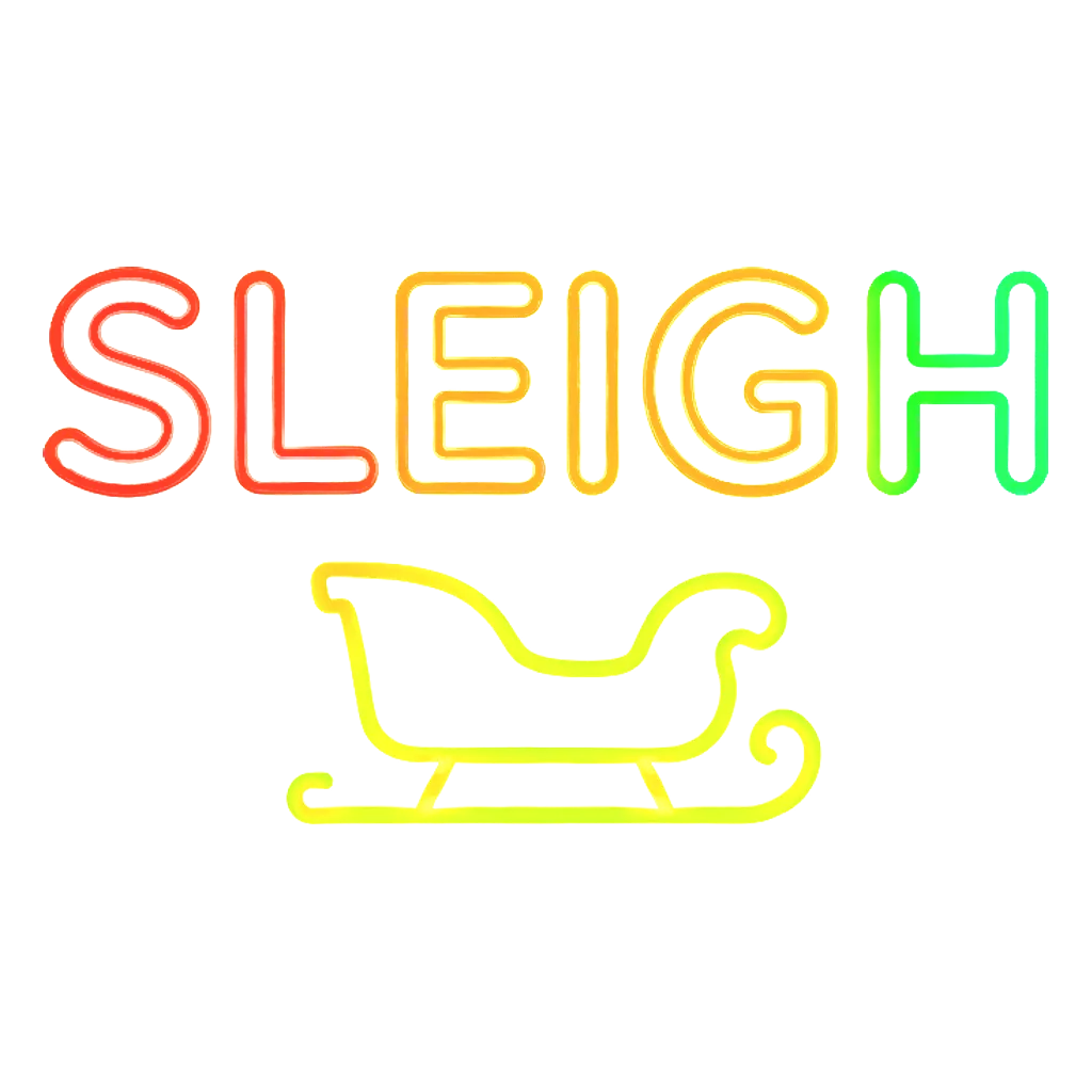 Christmas Neon Template 6