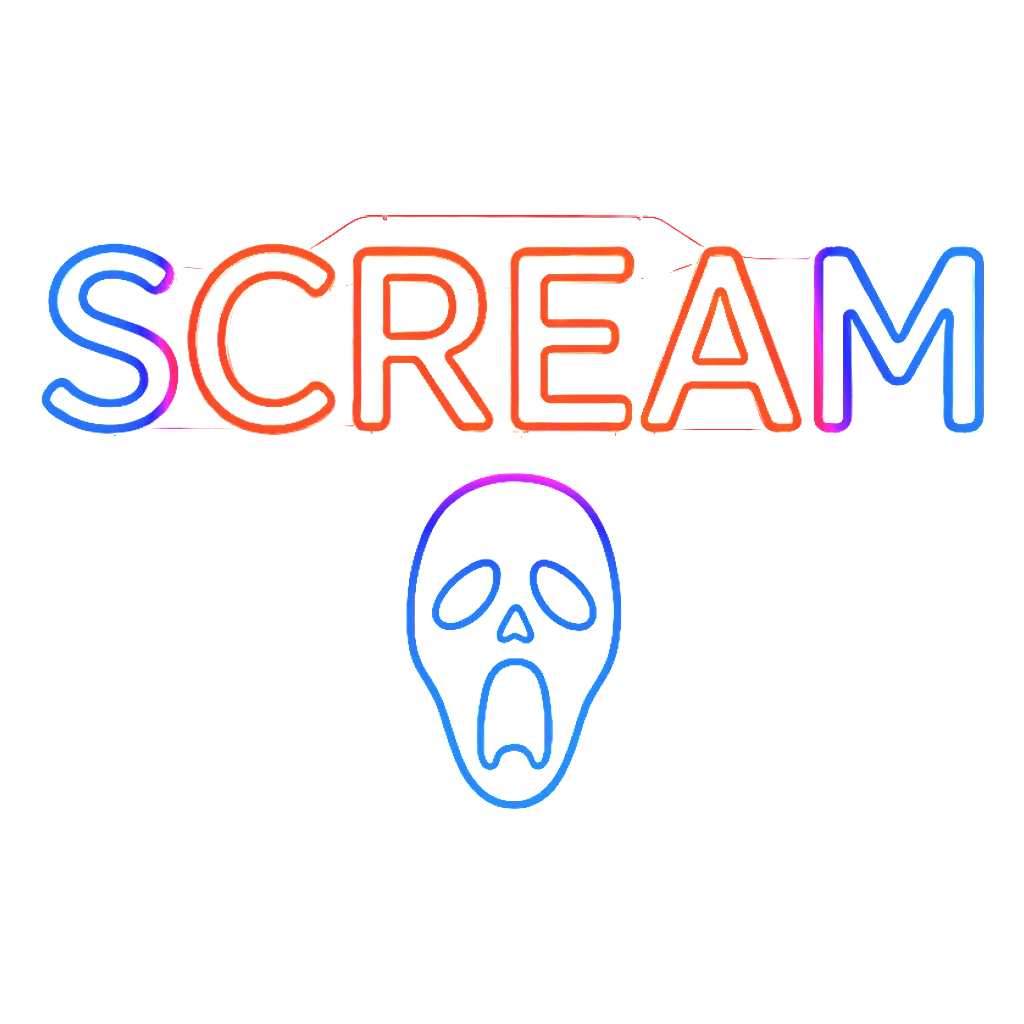 Halloween Neon Template 12