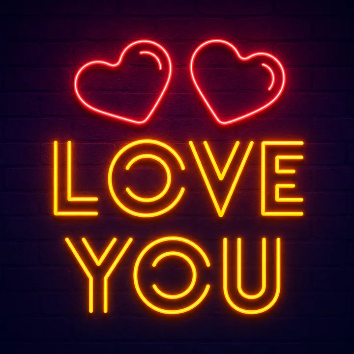 Wedding Neon Template love-neon-sign