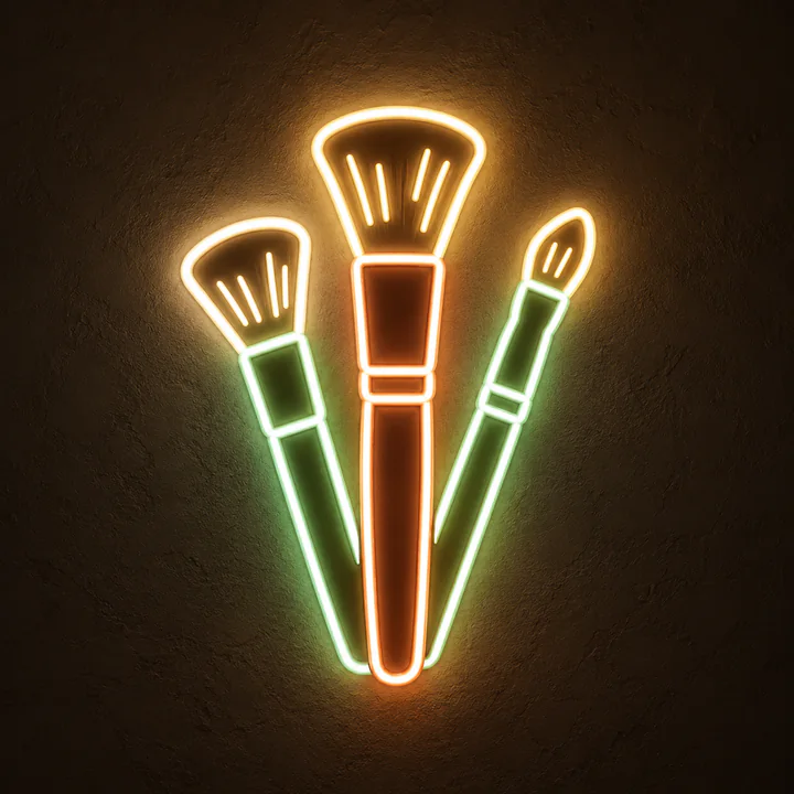 Makeup Brushes LED Neon Sign