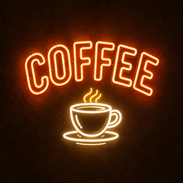Coffee Neon Template 1