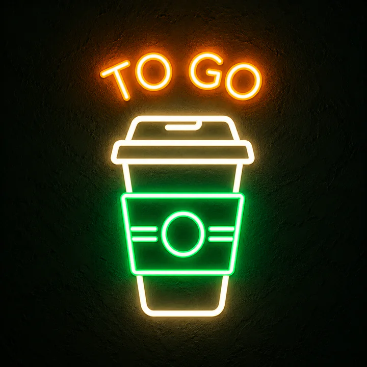 Coffee Neon Template 4