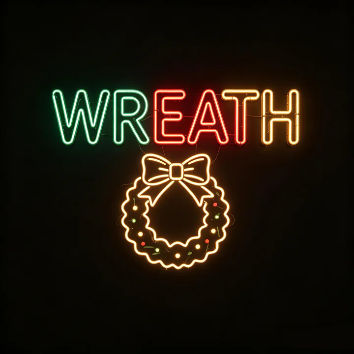 Christmas Neon Template 10