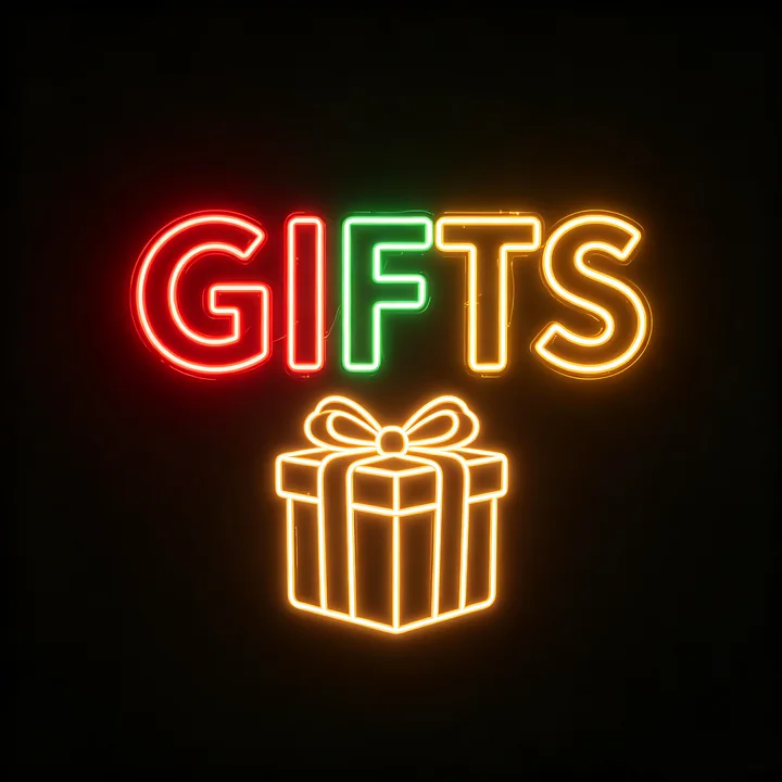 Christmas Neon Template 2
