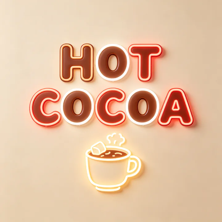 Christmas Neon Template 9