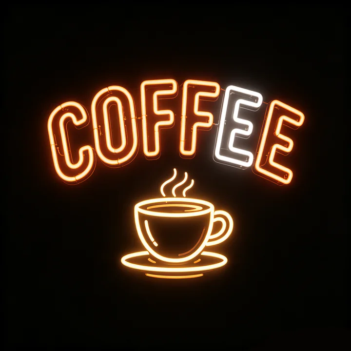 Cafe neon inspiration