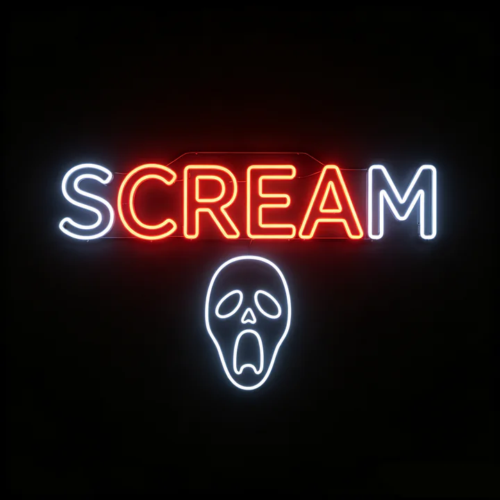 Halloween Neon Template 12