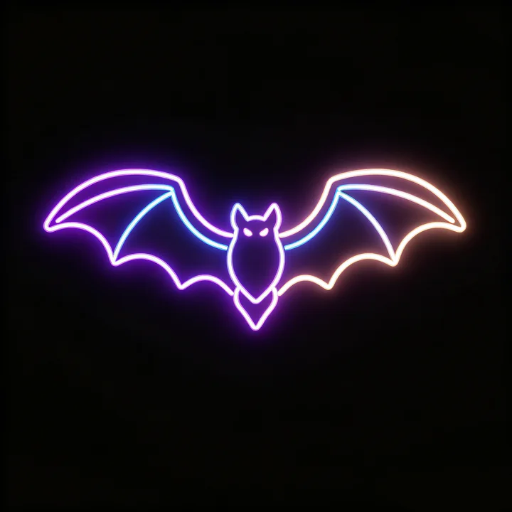Halloween Neon Template 2