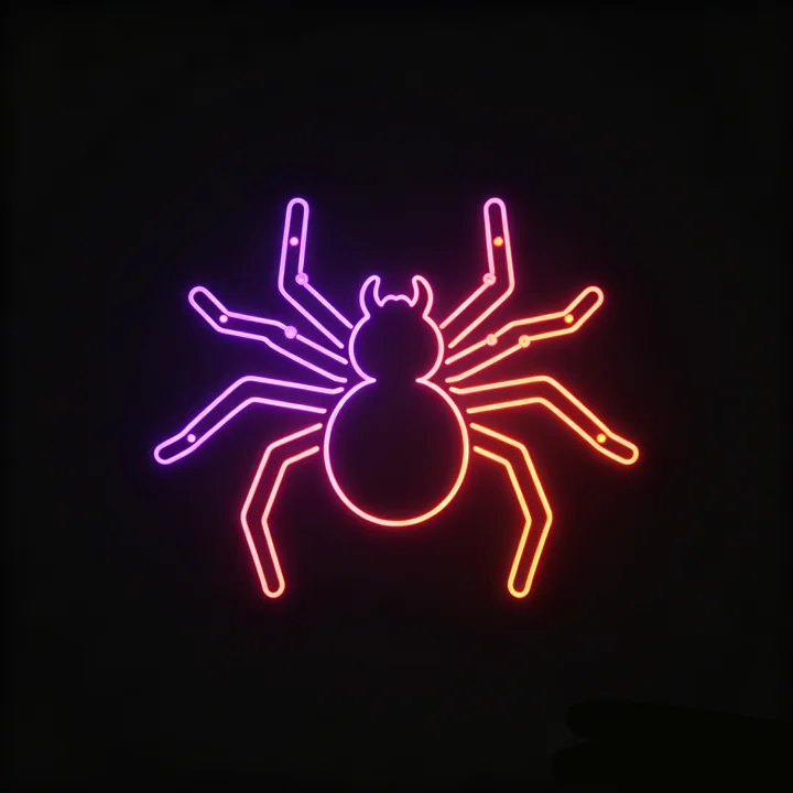 Halloween Neon Template 3