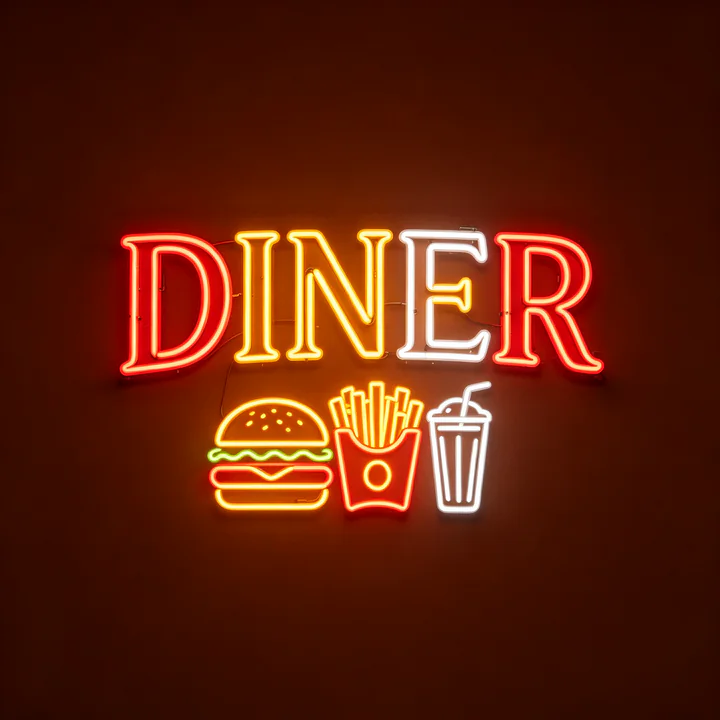 Restaurant Neon Template 14