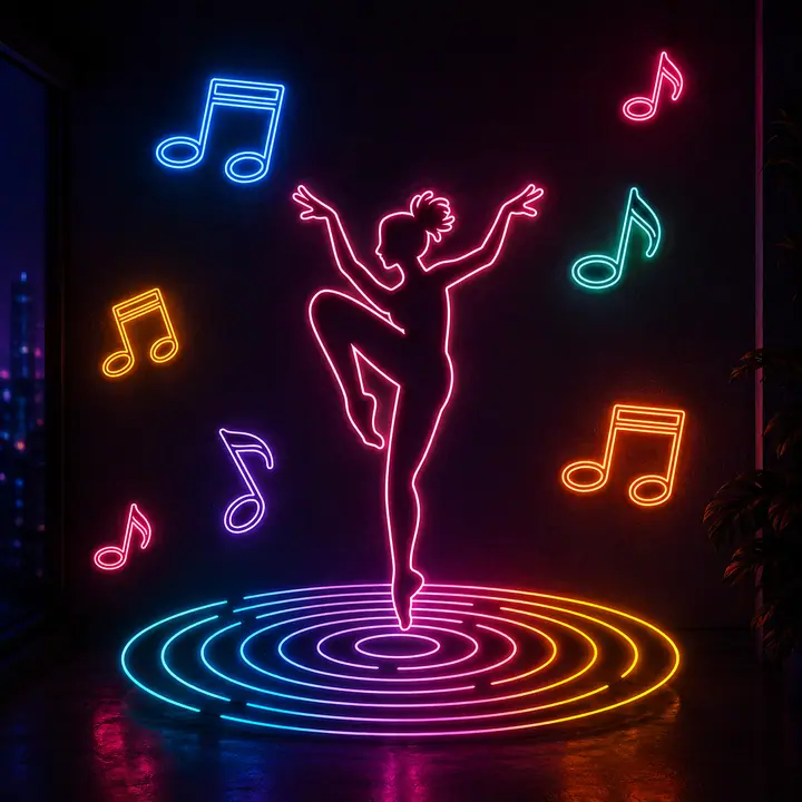 ART Neon Template dancer-art-1