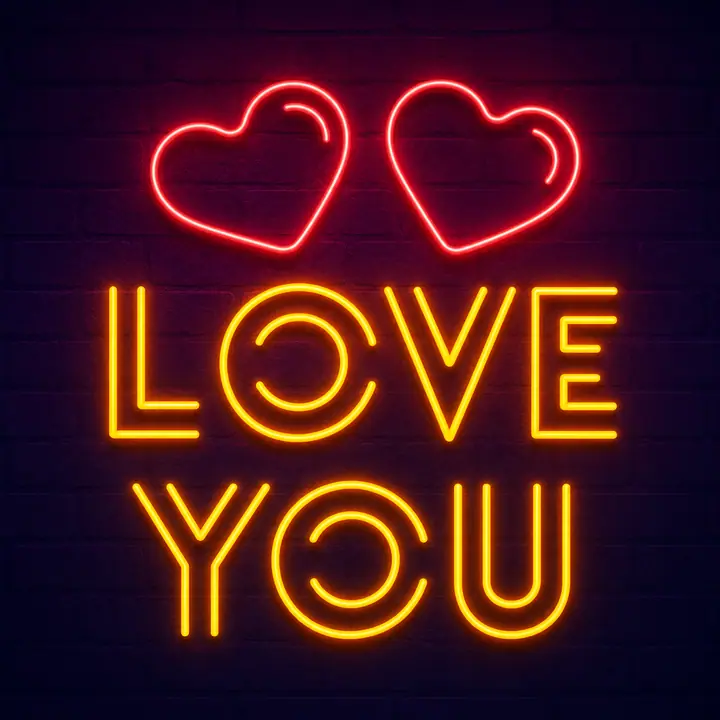 Wedding Neon Template love-neon-sign