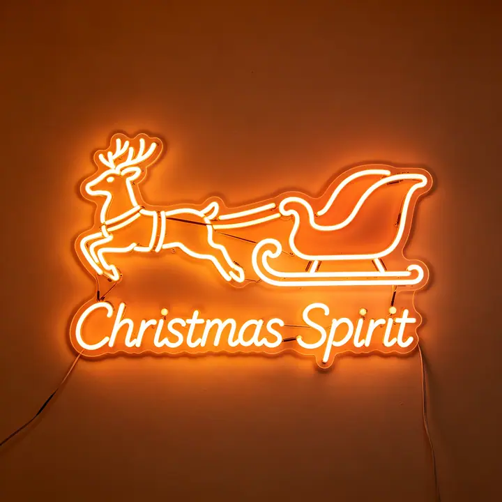 Christmas Neon Template 14