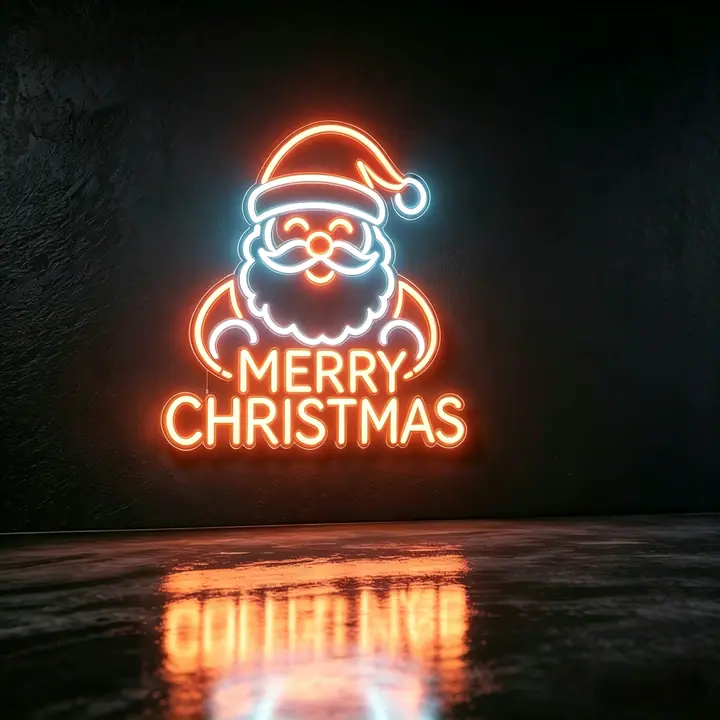 Christmas Neon Template 9