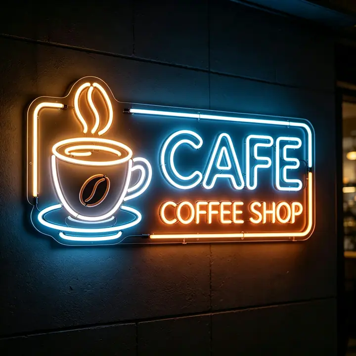 Coffee Neon Template 2