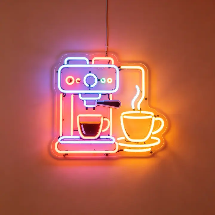 Coffee Neon Template 4