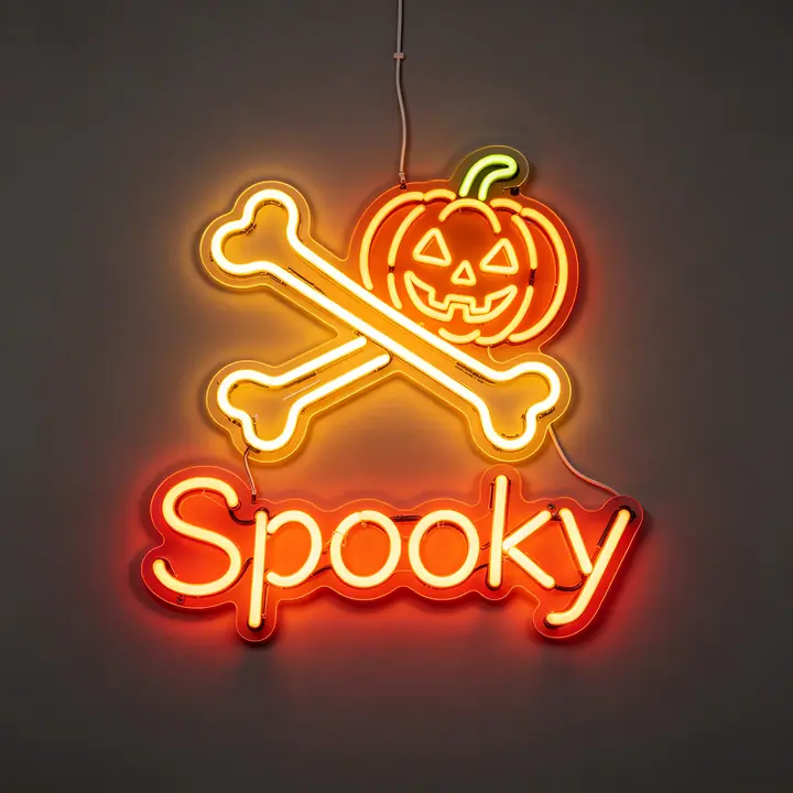 Halloween Neon Template 27